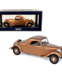 1939 Citroen Traction Avant 11B Coupe Brown Metallic 1/18 Diecast Model Car by Norev 181441