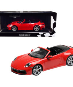2019 Porsche 911 Carrera 4S Cabriolet Red Limited Edition to 504 pieces Worldwide 1/18 Diecast Model Car by Minichamps 155067331