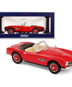 1956 BMW 507 Convertible Red 1/18 Diecast Model Car by Norev 183231