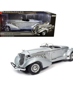 1935 Auburn 851 Speedster Haze Gray 1/18 Diecast Model Car by Autoworld AW268