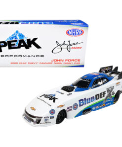 2020 Peak Chevrolet Camaro #4 John Force BlueDEF NHRA Funny Car John Force Racing 1/24 Diecast Model Car by Autoworld CP7681