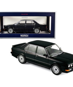 1986 BMW M535i Black Metallic 1/18 Diecast Model Car by Norev 183263