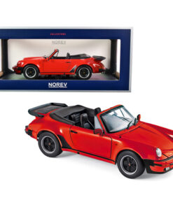 1987 Porsche 911 Turbo Cabriolet Red 1/18 Diecast Model Car by Norev 187664