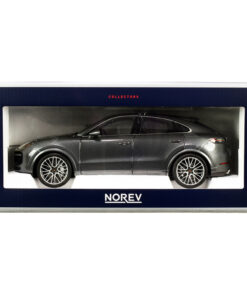 2019 Porsche Cayenne Turbo Coupe Gray Metallic 1/18 Diecast Model Car by Norev 187670