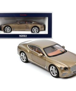 2018 Bentley Continental GT Dark Cashmere Brown Metallic 1/18 Diecast Model Car by Norev 182781
