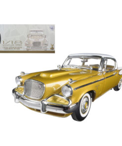 1958 Studebaker Golden Hawk Gold 1/18 Diecast Model Car by Road Signature 20018gld