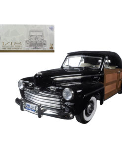 1946 Ford Sportsman Woody Black 1/18 Diecast Model Car by Road Signature 20048blk