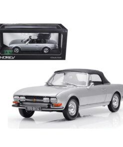 1971 Peugeot 504 Cabriolet Grey 1/18 Diecast Car Model by Norev 184777