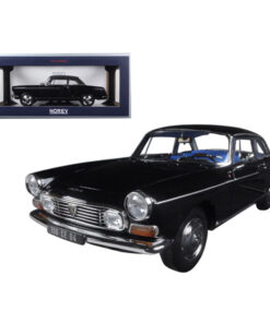 1967 Peugeot 404 Coupe Black 1/18 Diecast Model Car by Norev 184778