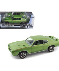 1969 Pontiac GTO Judge Green American Muscle 20th Anniversary Edition 1/18 Diecast Model Car by Autoworld AMM960