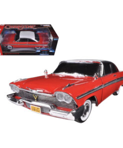 1958 Plymouth Fury Christine Night Time Version 1/18 Diecast Model Car by Autoworld AWSS102