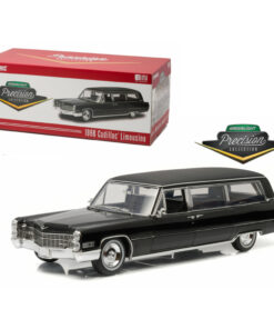 1966 Cadillac S&S Limousine Black Precision Collection Limited Edition 1/18 Diecast Model Car  by Greenlight 18002