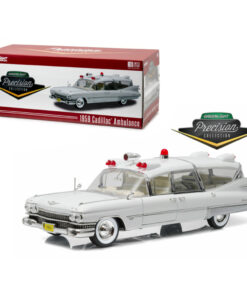 1959 Cadillac Ambulance White Precision Collection Limited Edition 1/18 Diecast Model Car  by Greenlight GL18004