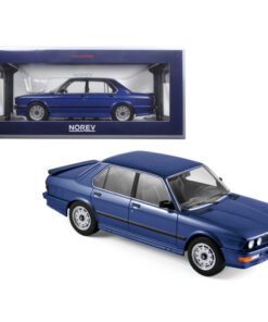 1987 BMW M535i Blue Metallic 1/18 Diecast Model Car by Norev 183267