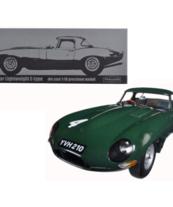 Jaguar Lightweight E-Type Sutcliffe YVH210 #4 Green 1/18 Diecast Model Car by Paragon 98342