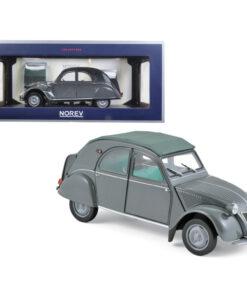 1957 Citroen 2CV AZL Malle Bombee Grey 1/18 Diecast Model Car by Norev 181499