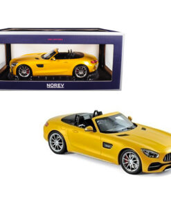 2017 Mercedes AMG GT C Roadster Yellow Metallic 1/18 Diecast Model Car by Norev 183451