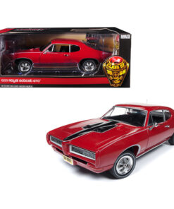 1968 Pontiac Royal Bobcat GTO Class of '68 50th Anniversary Code R Solar Red Limited Edition to 1002 pieces Worldwide 1/18 Diecast Model Car by Autoworld AMM1153
