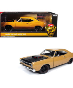 1969/5 Dodge Coronet Six Pack Super Bee Hardtop Butterscotch Orange with Black Hood Class of 1969 Special Limited Edition to 300 pieces Worldwide 1/18 Diecast Model Car by Autoworld AMM1173
