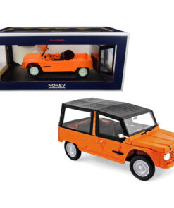 1983 Citroen Mehari Matt Kirghiz Orange with Black Top 1/18 Diecast Model Car by Norev 181515