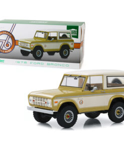 1976 Ford Bronco Gold Metallic and Cream Colorado Gold Rush Bicentennial Special Edition 1/18 Diecast Model Car by Greenlight 19071