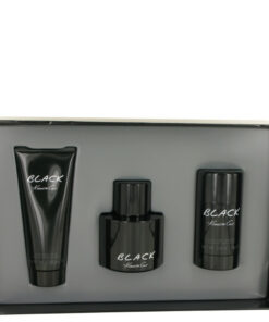 Kenneth Cole Black Gift Set - 3.4 Oz Eau De Toilette Spray + 3.4 Oz After Shave Balm + 2.6 Oz Deodorant Stick -- For Men