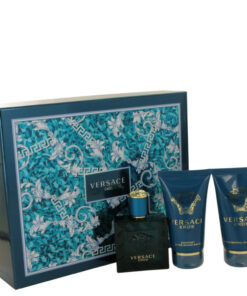 Versace Eros Gift Set - 1.7 Oz Eau De Toilette Spray + 1.7 Shower Gel + 1.7 Oz After Shave Balm -- For Men