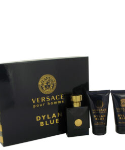 Versace Pour Homme Dylan Blue Gift Set - 1.7 Oz Eau De Toilette Spray + 1.7 Oz After Shave Balm + 1.7 Oz Shower Gel -- For Men