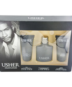 Usher Edt Spray 1.7 Oz & Aftershave Soother 2.5 Oz & Shower Gel 2.5 Oz For Men
